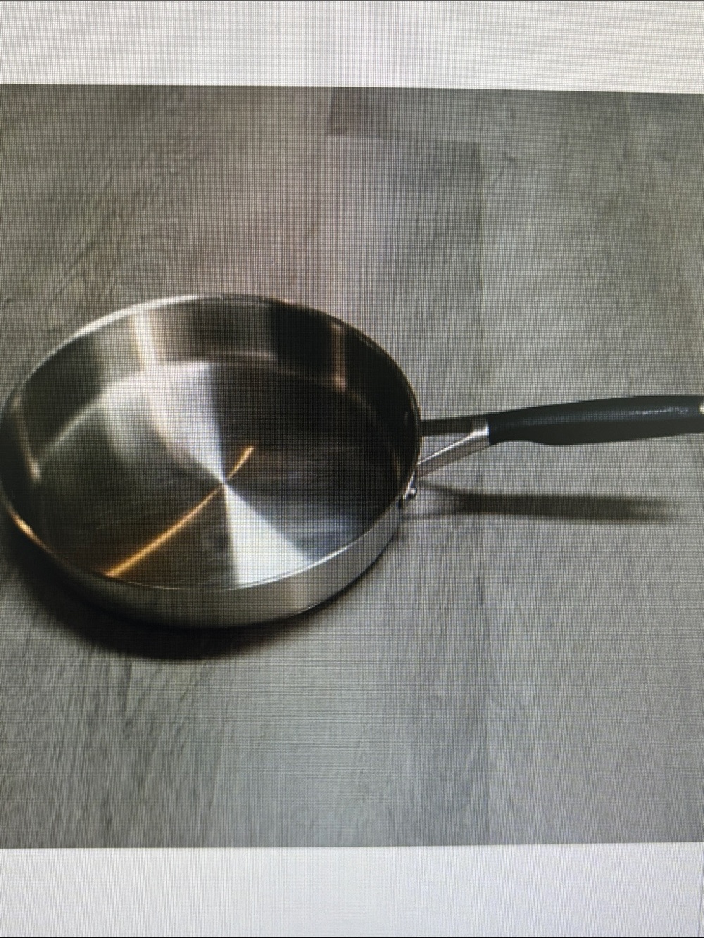 Calphalon Stainless Steel Frying Pan with Black Handle